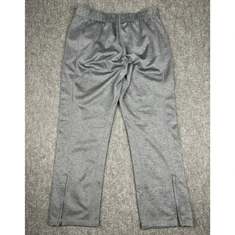 Nike Therma-FIT Mens Grey Heather Fleece Training Pants Straight Leg Large